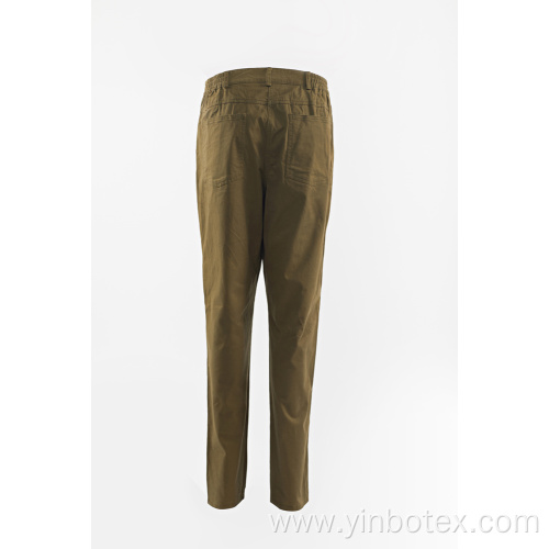 Ladies Dark Khaki straight trouser